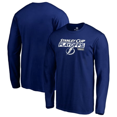 Tampa Bay Lightning Fanatics Branded 2019 Stanley Cup Playoffs Bound Body Checking Long Sleeve T-Shirt -