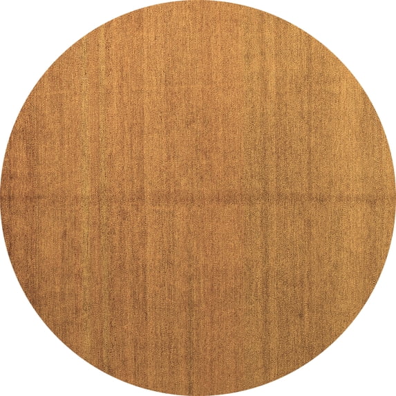 Ahgly Company Indoor Round Abstract Brown Modern Area Rugs, 7' Round
