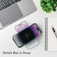 thumbnail image 5 of Pocket Juice Wireless Pro, 10,000mAh Portable Power Bank with Wireless Charging, USB, and Built-in Lightning and USB-C Cables, Black, 5 of 7