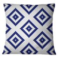 thumbnail image 1 of S4Sassy Home Decor Blue Ikat Print Pillow Case Decorative Square Cushion Cover Throw-12 x 12 Inches, 1 of 4