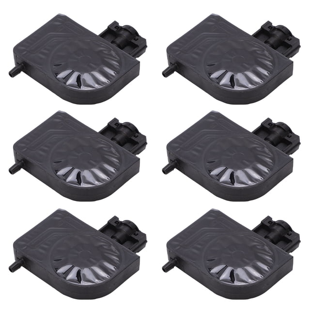 Amortiguador de tinta 6PCS Excelente capacidad de filtrado Amortiguador de tinta de impresora Anticorrosión PP Rendimiento confiable Negro para reemplazo ANGGREK Otros