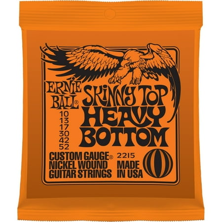 Nickel Wound Set - Skinny Top Heavy Bottom Nickel Wound Set, .010 - .052, 3 individual sets enclosed in a single, flow-wrap package By Ernie Ball From USA