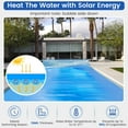 Costway 16x32 ft Rectangular Pool Solar Cover 12 Mil Heat Retaining