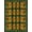 Green Gold, Pattern 2, variant on ODIKA Decorations Whimsical Sprawled Feline Up Vacation Halloween Krampus Stain Resistant Low Profile for Dorm Room, Small Living Apartment