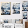 thumbnail image 4 of Designart "Snow Tree Winters Beauty Pointillism II" Landscape & Nature Wall Art Print, 4 of 5