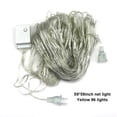 thumbnail image 2 of sweethay Lámparas LED encantadoras Adorno de vacaciones al aire libre Atmósfera impermeable Accesorios de diseño Iluminación Videojuegos y accesorios Blanco cálido, 1.5*1.5/96 luz Enchufe de EE. UU., 2 of 6