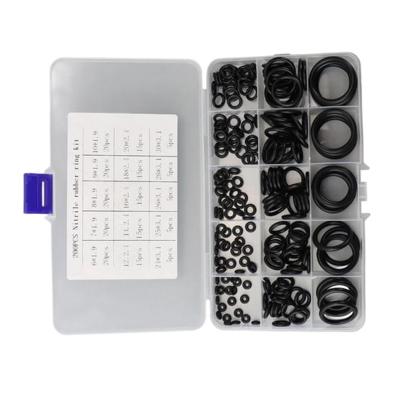 200Pcs O Rings Assortment Kits for Plumbing, Automotive and Faucet Repair