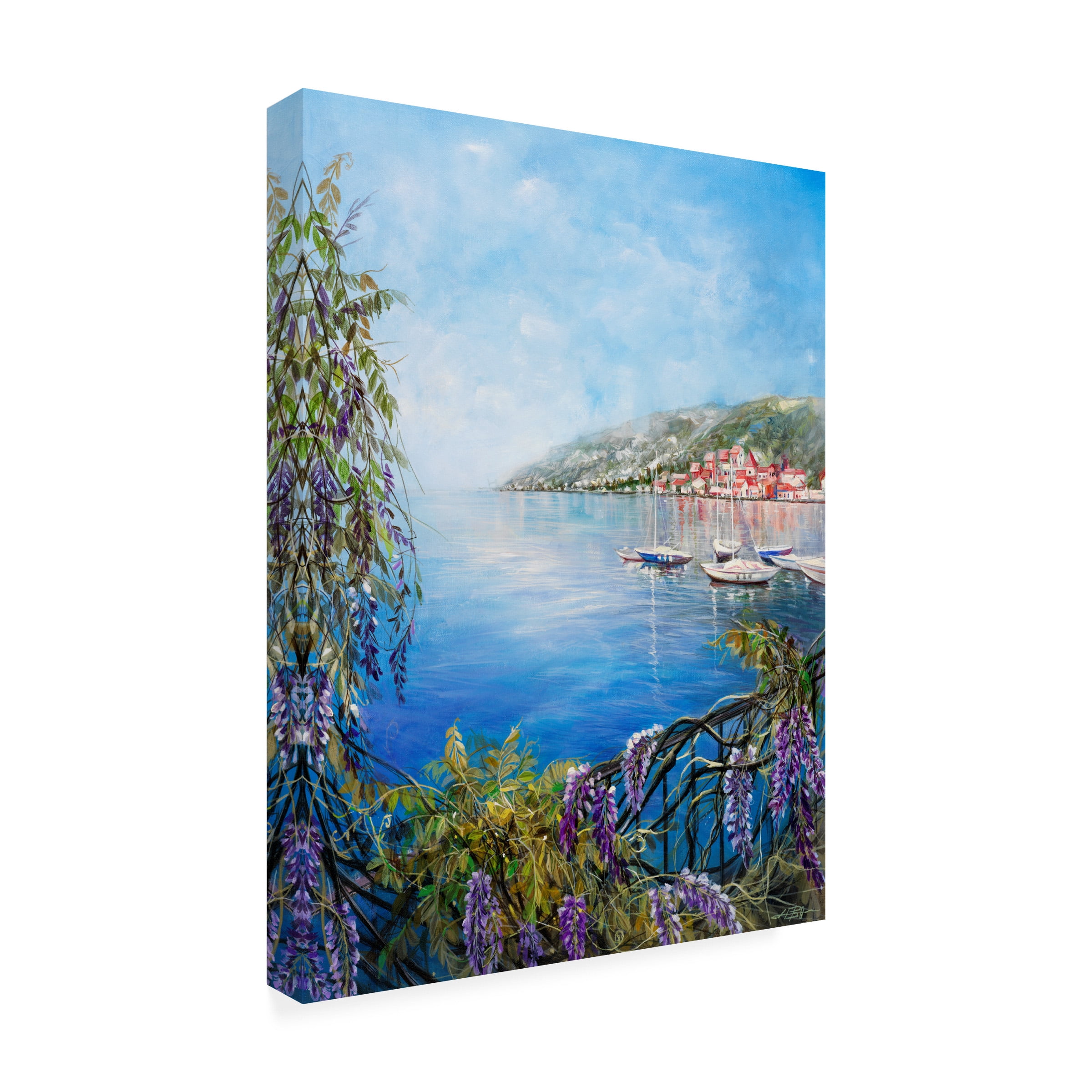 Trademark Fine Art 'Mediterranean Town IV' Canvas Art by Li Bo