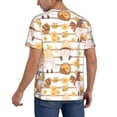thumbnail image 2 of Fotbe Cute Bee Gnome Baseball Jersey Shirt for Men and Women, Casual Short Sleeves Button Down T-Shirt-Small, 2 of 9