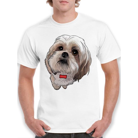 Cute Dog With A Bow Tie T-Shirt Men -SPIdeals Designs, Male 4X-Large