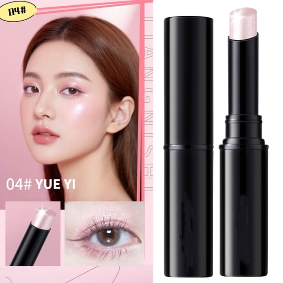 Hauiodp Jelly Eye Shadow Stick Water Glitter Lasting Waterproof Makeup Refractory Pearlescent Face Highlight Refreshing Gospels Newbie Eye Shadow Stick