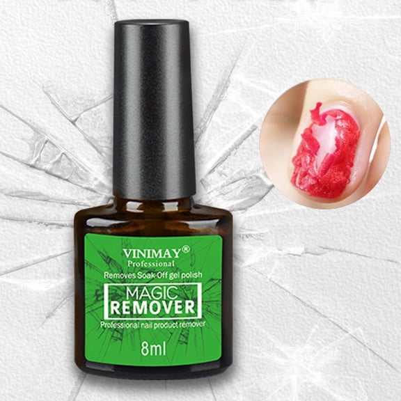 Removedor de Esmalte de Uñas el de 8 Ml, Removedor de Esmalte de Uñas Profesional Elimina El para Esmalte de Uñas 3, Fácil Macarena removedor de esmalte de uñas de gel