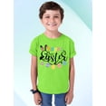 thumbnail image 2 of Happy Easter Egg Hunting Church Christian Event Group Youth T-shirt, Youth L, Lime, 2 of 5