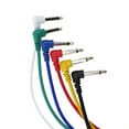 thumbnail image 3 of CNKOO 6 Colors Electric Guitar Effect Patch Cable Wire Audio Connection Cable Cord 1/4 Inch TS Male Plug 30cm, 3 of 7