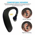 thumbnail image 4 of Inteprter Auricular inalámbrico Bluetooth Gancho para la oreja Auricular Estéreo Sonido Recargable Auricular Auricular de negocios para Cables de audio/vídeo, 4 of 6