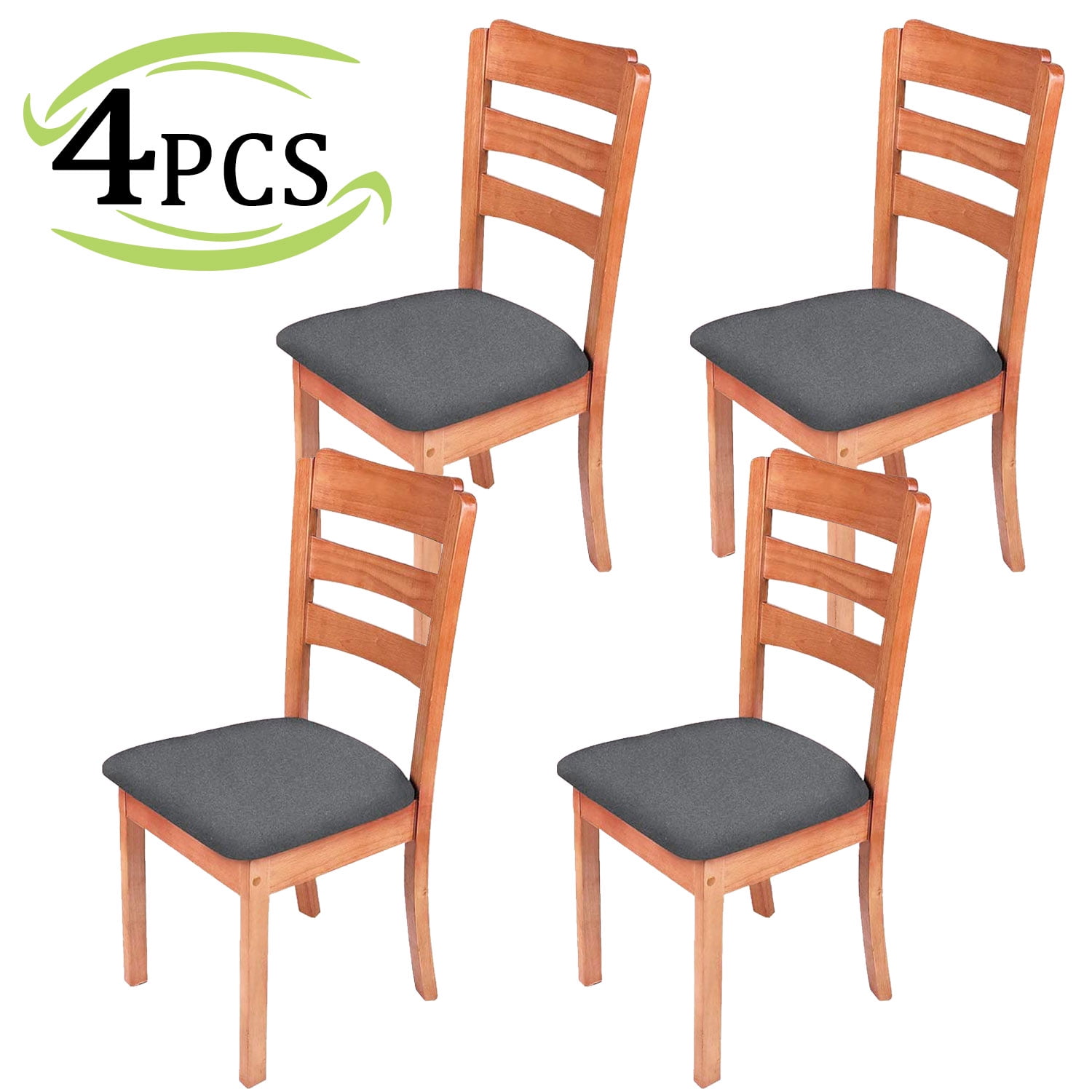 Howarmer Gray Chair Seat Covers, Stretch Dining Room Chair Covers