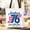 Black, variant on America 1776 Land of the Free Tote Bag, 4th of July Gift Shopper