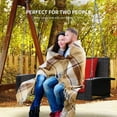 thumbnail image 3 of YYAo Porch Swing Chairs,Backyard Porch Swings,2-Person Patio Rattan Porch Swing with Cushions-Red, 3 of 11