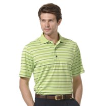 Monterey Club Men's Novelty Stripe Jersey Golf Polo Shirt #1641