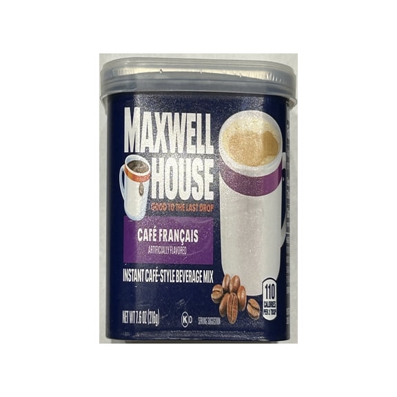 Maxwell House Cafe Francais Instant Cafe-Style Beverage Mix 7.6 oz (Pack of 3)