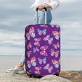 thumbnail image 5 of Salouo Bright Butterflies Pattern Travel Dust-proof Suitcase Cover, Softside Suitcase Protector Luggage Cover Protector for 18-32inch ,Not Included Suitcase, 5 of 8