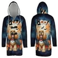 thumbnail image 3 of Happy Halloween Vampire Cocker Spaniel BOO with Pumpkins Fun and Spooky All Over Print 3D Hooded Duffle Toggle Coat Cockers Dog Lover Gifts - 00018, 3 of 6
