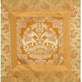 thumbnail image 2 of DK Homewares Indian Throw Cushion Covers 18 x 18 Inch Brocade Jacquard Weave Ethnic Square Elephant Cushion Covers (Size - 45x45 cm ; Color: Mustard Yellow & Gold ) - Set of 4 Pcs (Cover Only), 2 of 4