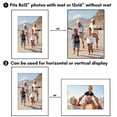 thumbnail image 4 of Americanflat 12x16 Front Loading Picture Frame with Shatter-Resistant Glass with 8x12 Mat 3 Pack Photo - Black, 4 of 7