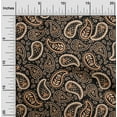 thumbnail image 2 of oneOone Cotton Flex Brown Fabric Asian Paisley Dress Material Fabric Print Fabric By The Yard 40 Inch Wide, 2 of 5