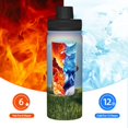thumbnail image 5 of Goofa Elephant Dog Print 18oz Sports Insulated Kettle With Straw Water Bottle Sports Water Bottle For Running Hiking Cycling Climbing Mans Womans, 5 of 7