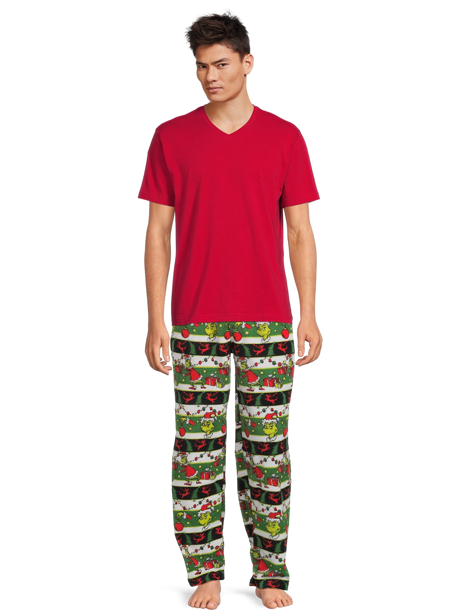 Dr. Seuss The Grinch Mens Microfleece Sleep Pant, Sizes S-XL