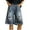 Black, variant on YLSDY Fashion Mens Vintage Blue Denim Shorts Distressed Ripped Wide Leg Loose Jeans Shorts Summer Casual Baggy Shorts Black XXL