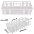 thumbnail image 2 of 10Pcs Plastic Test Tube Rack 24 Holes Lab Test Tube Rack Holder for 25mm Test Tubes, Detachable, White, 2 of 7