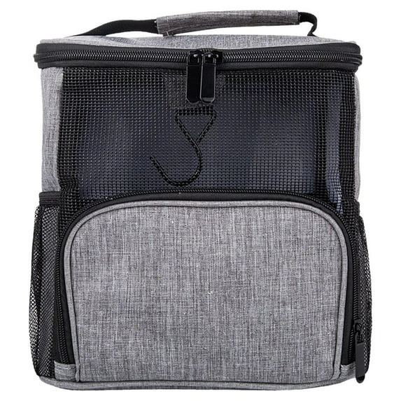 Large Makeup Bag, Zipper Makeup Case Handbag Cosmetic Organizer Bag Train Case for Makeup Brushes Toiletries Woman and Man Travel Storage Bags - Gray