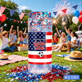 thumbnail image 4 of SDOHIG Red White Blue Glitter Stick for Face Hair Body, 4th of July Patriotic Body Sparkle, Classic Tri-Color Mix, Waterproof & Long-Lasting, Festival Party Essential, 15g Style A, 4 of 7