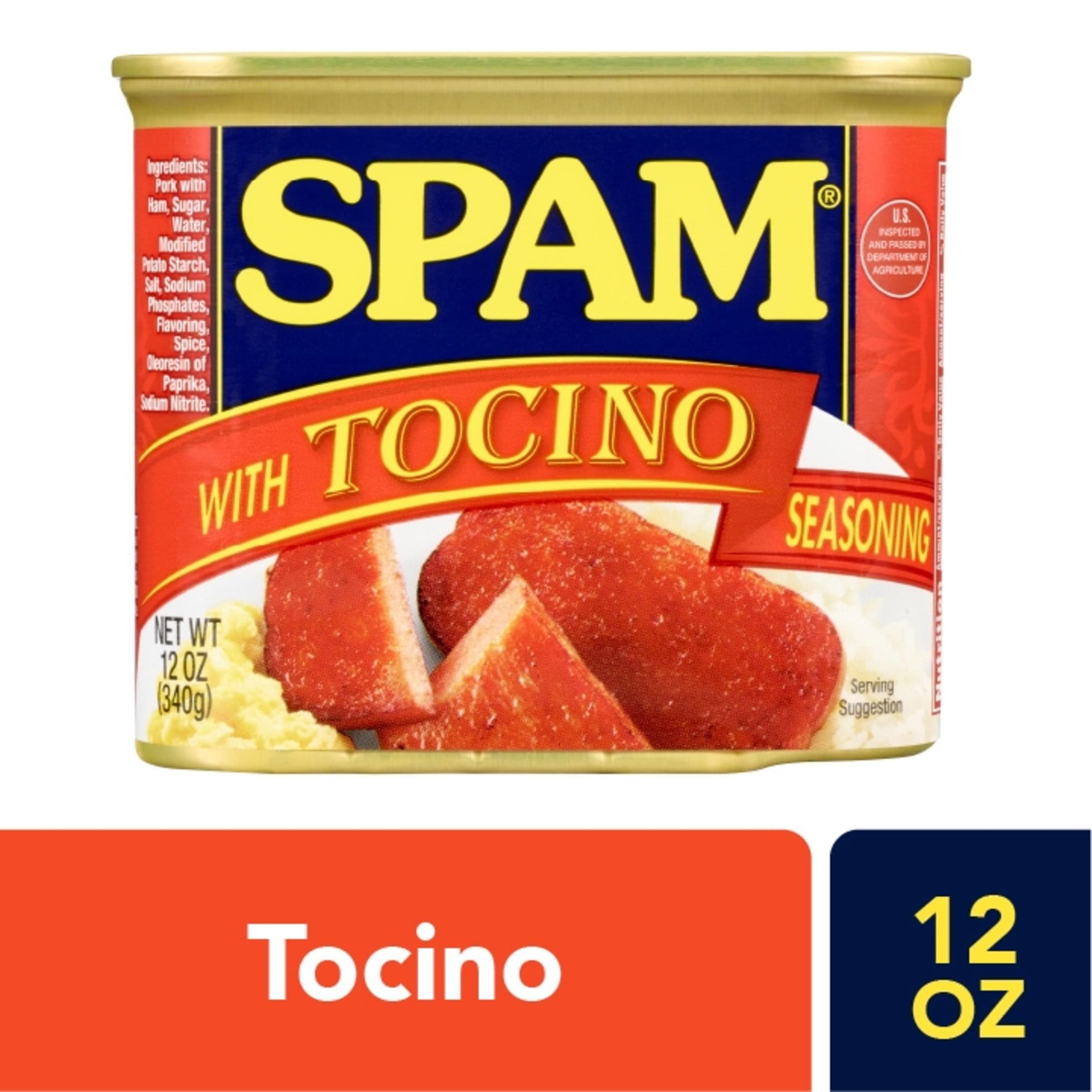 SPAM With Tocino Seasoning, 12 oz Can (12-pack)