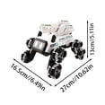 thumbnail image 3 of Hearth & Gear Water Bomb Remote Control Car Suitable For Children's Outdoor Play With Shooting Function Durable Material Interactive Toy Suitable For Children 7 And Above Huge Remote Control Car for, 3 of 6