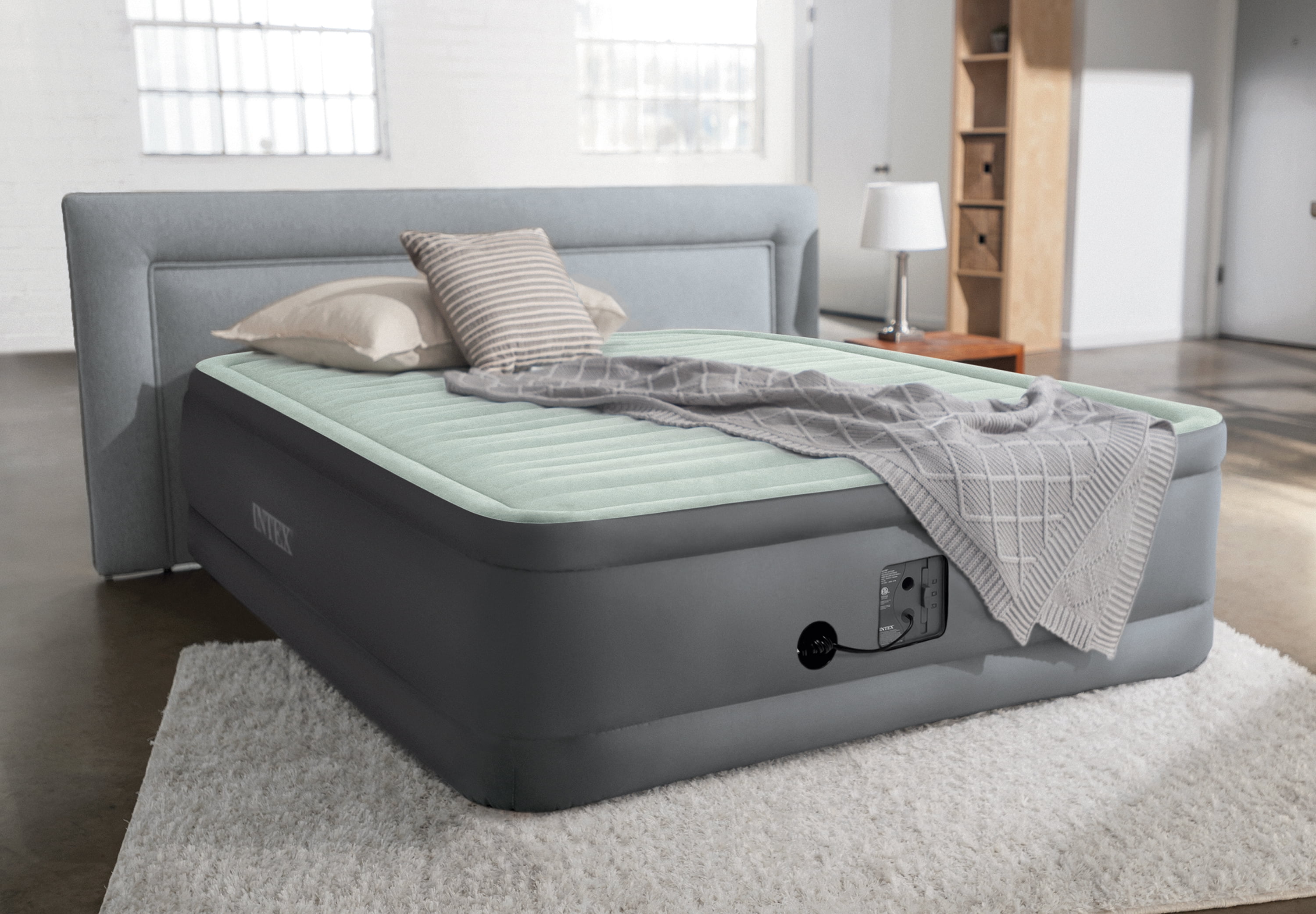 intex queen air mattress 18 inch durabeam