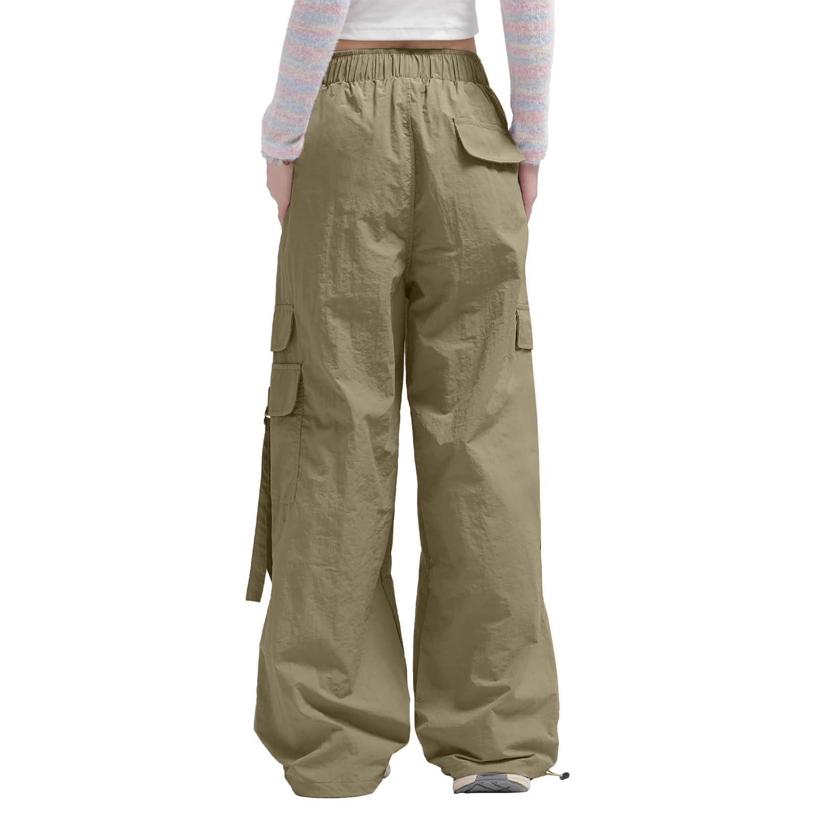 【Anyone more】Zippy Cargo Long Wide Pants QYZEU Womens Jeans Tall Wide Leg Cargo Pants with Side