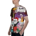 thumbnail image 6 of The Cuphead Show Shirt 3d Printed T Shirt Crewneck Short Sleeve Top Tees For Mens, 6 of 6
