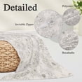thumbnail image 3 of Botanical Flowers Body Pillow Cover 20 x 54 Inch Decorative Pillow Cover Country Chic Retro Floral Leaves Plants Lumbar Pillowcase Seasonal Rectangle Cushion Case for Couch Sofa Bed Living Room, 3 of 9