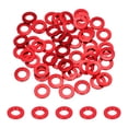 thumbnail image 1 of 50 piezas de arandela plana M8 Junta de aluminio anodizado arandela avellanada, Diámetro del agujero 8 mm/0.31 arandelas redondas, (Rojo), 1 of 6
