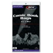 BCW Regular/Silver Comic Book Bags - 7 1/8" X 10 1/2" (100 Count)