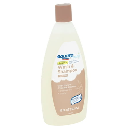 (2 Pack) Equate Baby Wash & Shampoo, 18 fl oz (Best Baby Shampoo For Dry Hair)