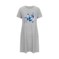 thumbnail image 5 of HomeGardon Women's Sleepwear Nightgowns for Women,Fashion Print Medium Length Dress Oversized Short Nightgown Fashion Chest Print Short Sleeve Nightdress,S-XXL, 5 of 5