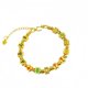 thumbnail image 1 of Pulsera con dijes chapados en oro con forma de mahjong para mujer, 1 of 2