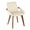 Multi-color, variant on Cosmo Mid-Century Chair in Walnut and Black Faux Leather by LumiSource