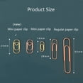 thumbnail image 4 of (Rose Gold) 50pcs /bag the mini heart gold rose gold Color Clip Bookmark Metal paper Clips, 4 of 4