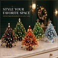 thumbnail image 3 of DIY Beaded Christmas Tree Kit - 3D Crystal Bead Pearl Art Set with LED Lights Angel Topper Tabletop Fall Winter Decor for Christmas Gifts & Birthday Gifts, 3 of 9