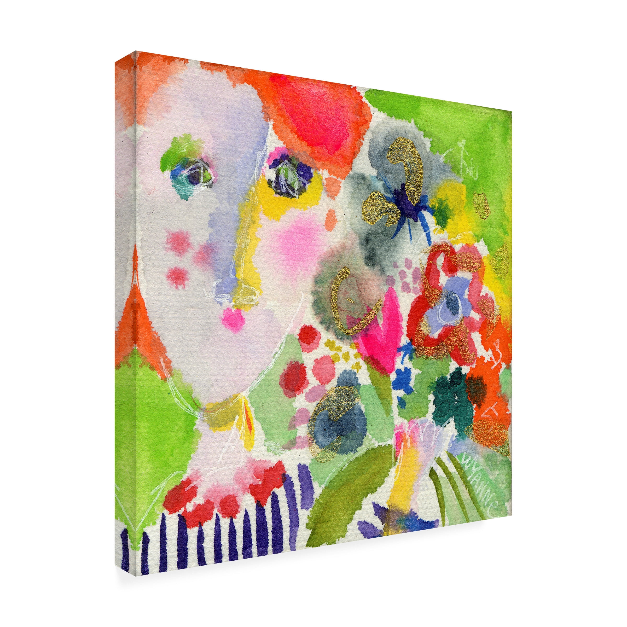 Trademark Fine Art 'She Always Brought The Best Flowers' Canvas Art by Wyanne